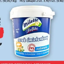 Serek śmietankowy naturalny 24% Miletto