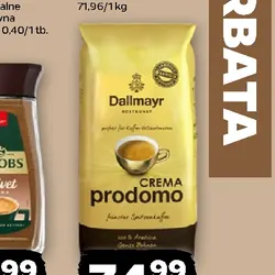 Kawa ziarnista Dallmayr Crema