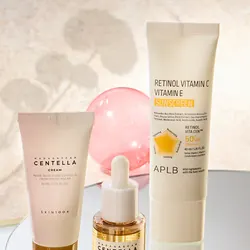 Retinol Vitamin C Vitamin E Sunscreen