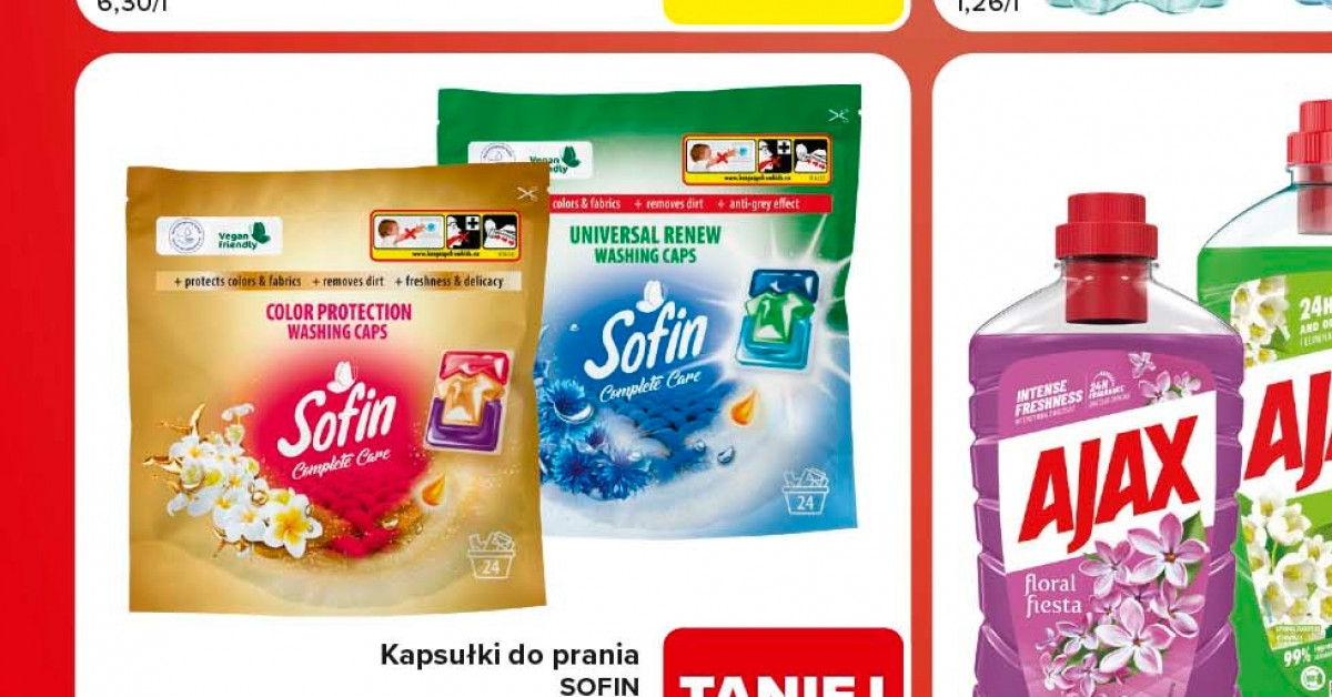 Mega okazja na chemię domową: kapsułki SOFIN teraz 16,99 zł — kupuj zanim znikną!