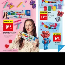 Plastelina Muffinaart, 24 kolory