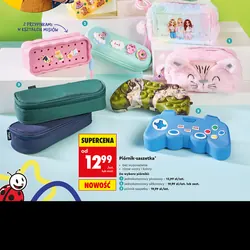 Piórnik-saszetka jednokomorowy pluszowy