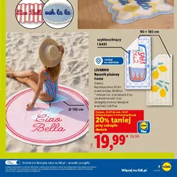 LIVARNO Ręcznik plażowy frotte