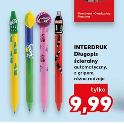 Długopis ścieralny automatyczny z gripem