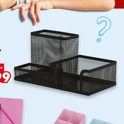 Przybornik na biurko metalowy