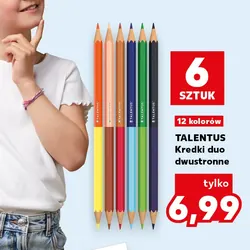 TALENTUS Kredki duo dwustronne