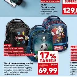 Plecak dwukomorowy szkolny
