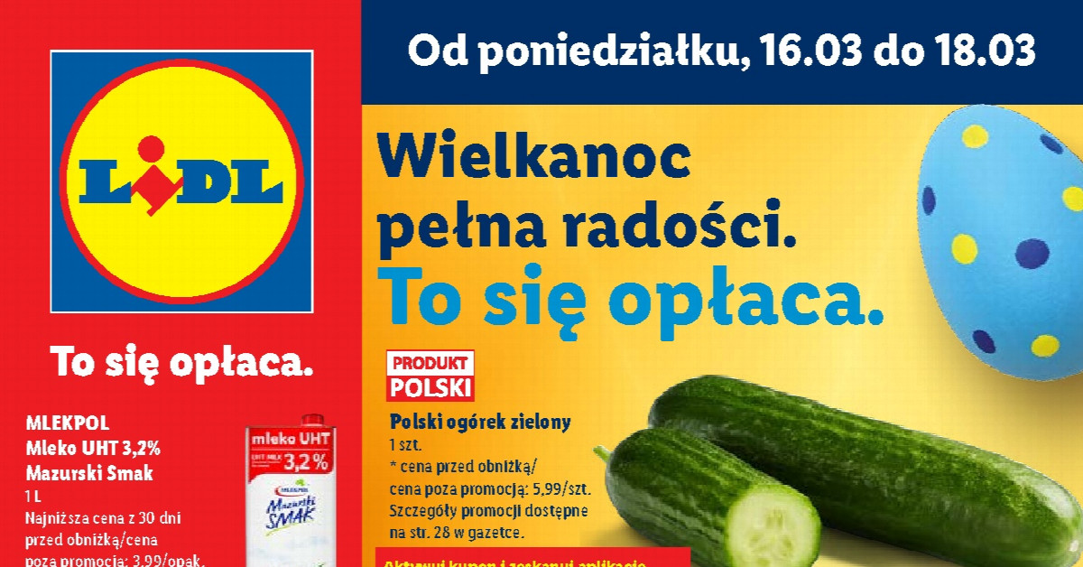 Nowa gazetka Lidl 16–18.03: Szokujące promocje, których nie możesz przegapić!