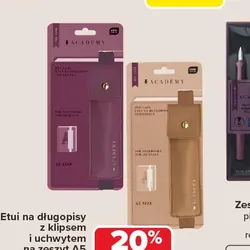 Etui na długopisy z klipsem i uchwytem na zeszyt A5