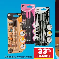 Długopisy wymazywalne