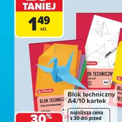 Blok techniczny A4/10 kartek