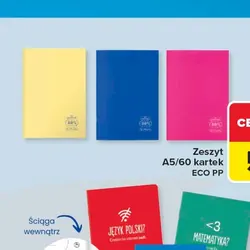 Zeszyt A5/60 kartek ECO PP
