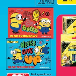Blok rysunkowy / Blok techniczny kolekcja MINIONKI