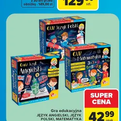 Gra edukacyjna JĘZYK ANGIELSKI, JĘZYK POLSKI, MATEMATYKA