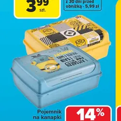 Pojemnik na kanapki MINIONKI CLIP BOX