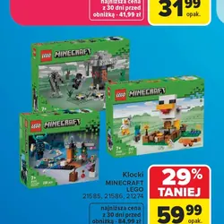 Klocki MINECRAFT LEGO 21585, 21586, 21274