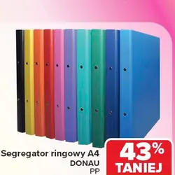Segregator ringowy A4 DONAU PP