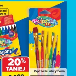 Pędzelki akrylowe Colorino