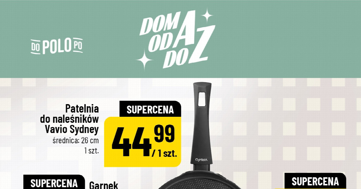 Patelnia Vavio za 39,99 zł w POLOmarket — czy to najlepszy zakup sezonu?