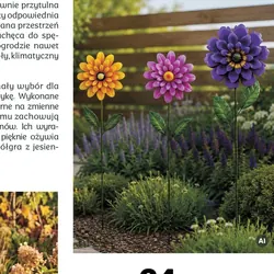 Duża dekoracja pik Kwiat