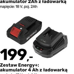 Zestaw Energy+: akumulator 4 Ah z ładowarką