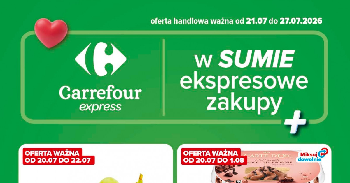 TOP promocje z gazetki Carrefour (21.07–27.07). 7 okazji, które naprawdę się opłacają!