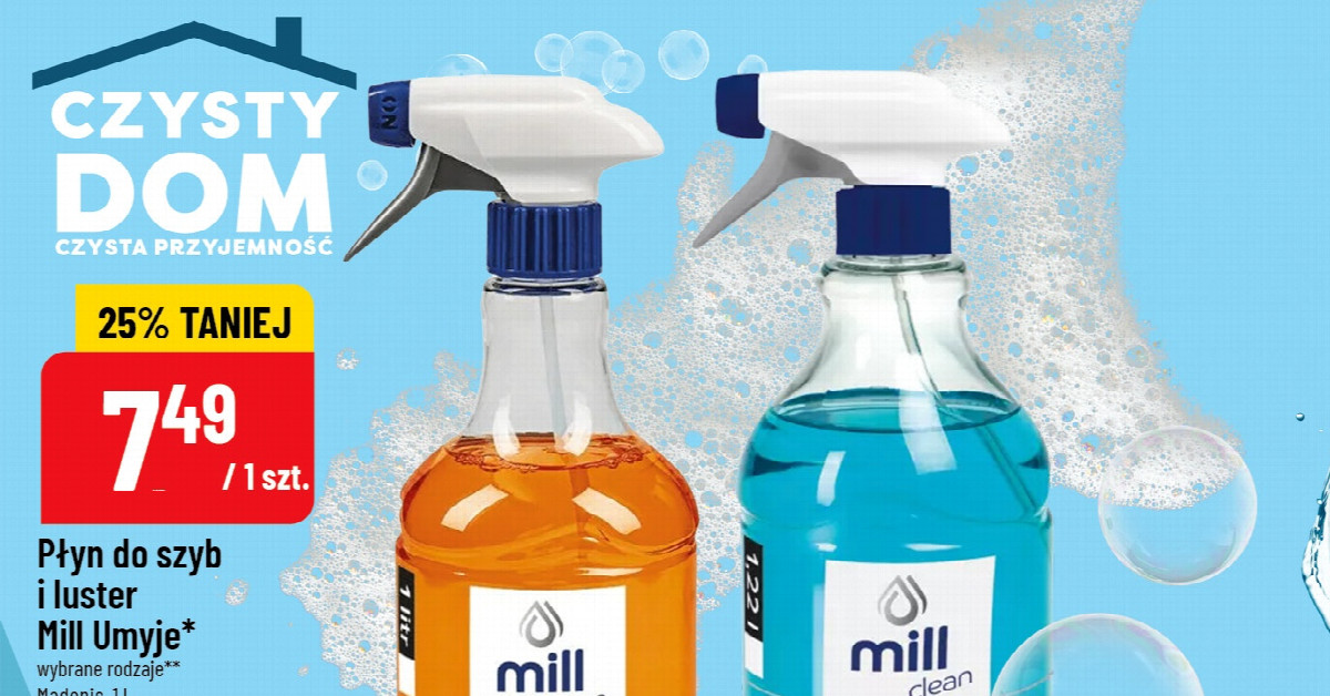 Spray do mebli Mill clean aż 3 zł taniej! Sekrety tańszego sprzątania, które warto znać