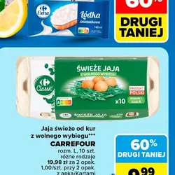 Jaja świeże od kur z wolnego wybiegu CARREFOUR