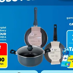 Patelnie, garnki z powłoką aluminiową CARREFOUR
