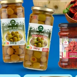 Oliwki zielone z pastą paprykową