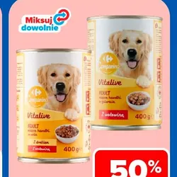Karma mokra dla psa CARREFOUR