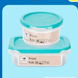 Pojemnik plastikowy do żywności CARREFOUR linia FRESH