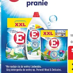 Proszek, żel, kapsułki do prania E
