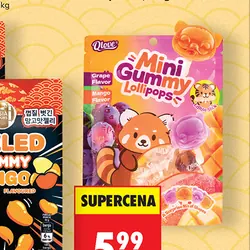 Żelki mini lizaki