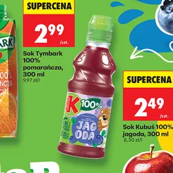 Sok Kubuś 100% jagoda