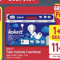 Papier toaletowy 3-warstwowy Kokett