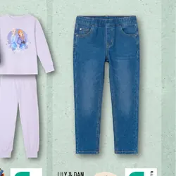 LILY & DAN Jeansy dziecięce z elastyczną talią
