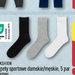 Skarpety sportowe damskie/męskie, 5 par