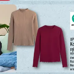 Koszulka z długim rękawem damska, 2 szt.