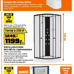 Kabina prysznicowa Velia 90 cm z hydromasażem