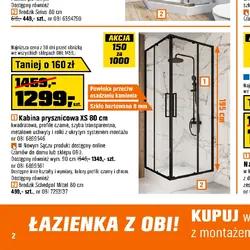 Kabina prysznicowa XS 80 cm