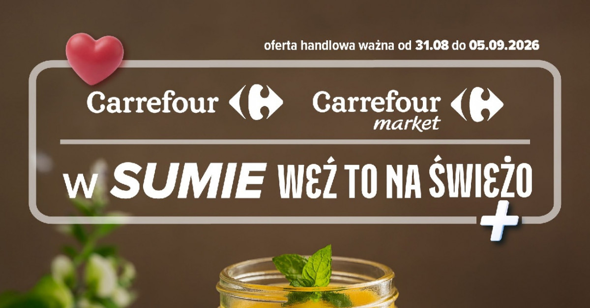 Nowa gazetka Carrefour (31.08–05.09): Zobacz wszystkie hity, które obniżają ceny nawet o połowę!