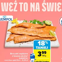 Brzuszki wędzone z łososia ekstra