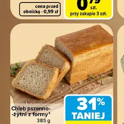 Chleb pszenno-żytni z formy