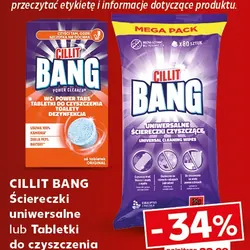 Cillit Bang Ściereczki uniwersalne lub Tabletki do czyszczenia toalet