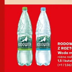 Rodowita z Roztocza Woda mineralna