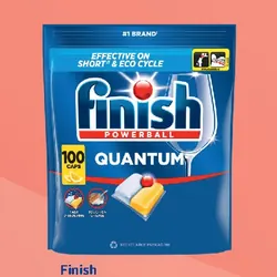 Finish Kapsułki do zmywarki Powerball Quantum Lemon
