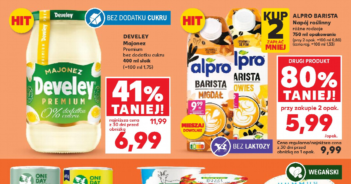 Majonez Develey Premium bez dodatku cukru — 400 ml tylko 6,99 zł! Zrób domową sałatkę za pół ceny