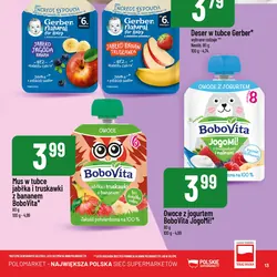 Mus w tubce jabłka i truskawki z bananem BoboVita