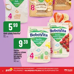 Kaszka mleczno-ryżowa truskawka lub wanilia BoboVita